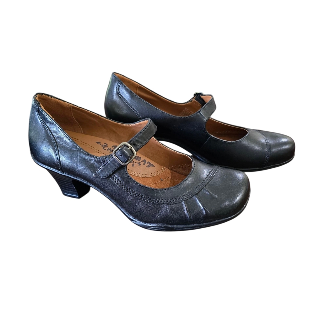 Earth Spirit Classics Black Mary Jane Heels